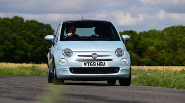 Fiat 500 Hybrid - cornering